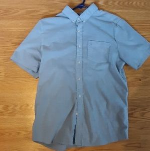 Volcom, dress. causal. Blue, L, Large men's button up, skater, shirt, excellent